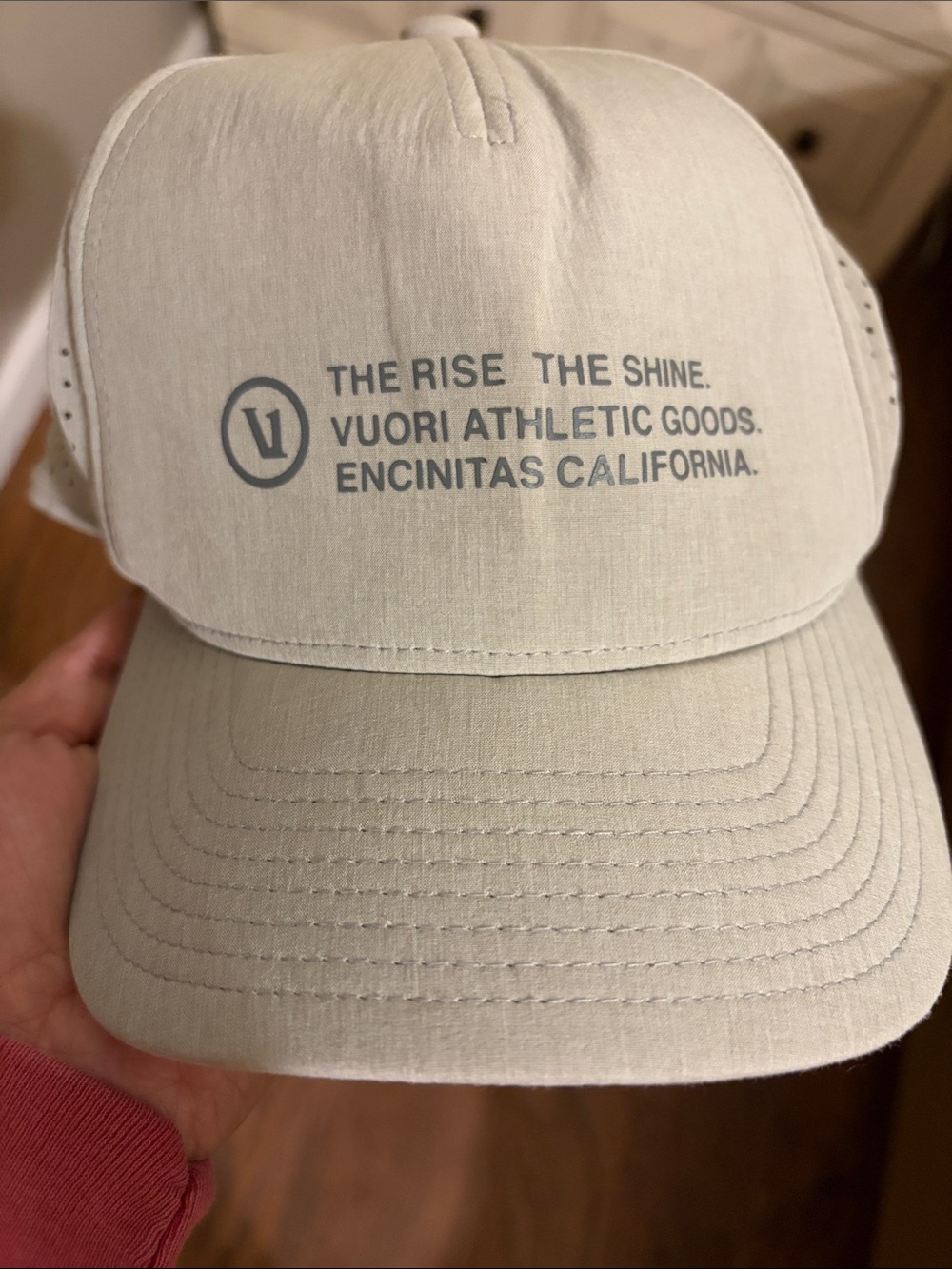 Vuori Beige Logo Baseball Cap